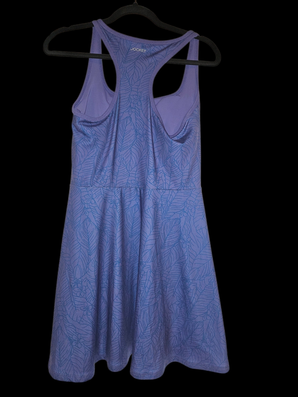 Jockey Lavender Blue Leaf-Print Athletic Mini Dress - Picture 2 of 5